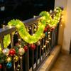 Glowing Light Christmas LED String Lights Santa Claus Xmas Tree Pendant  Home Decor