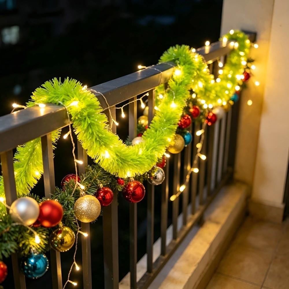 Glowing Light Christmas LED String Lights Santa Claus Xmas Tree Pendant  Home Decor