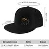 Rasta Lion Of Judah Flat Brim Baseball Cap Men'S And Women'S Adjustable Hat Black