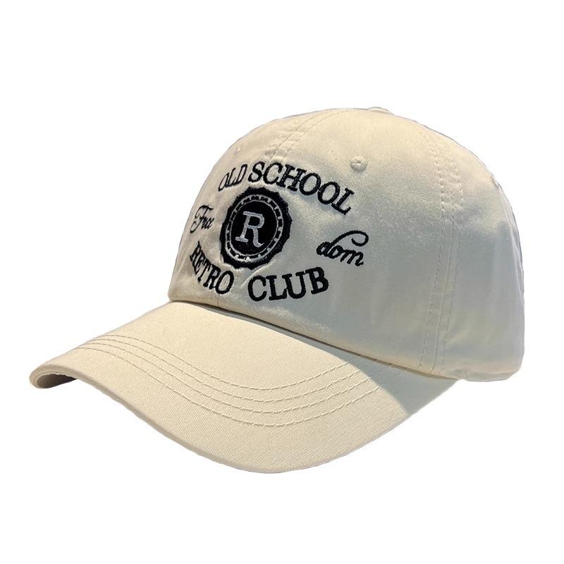 Spring and Autumn New Hat Women's Embroidery Letter Cotton Baseball Cap Street Versatile Cap Men