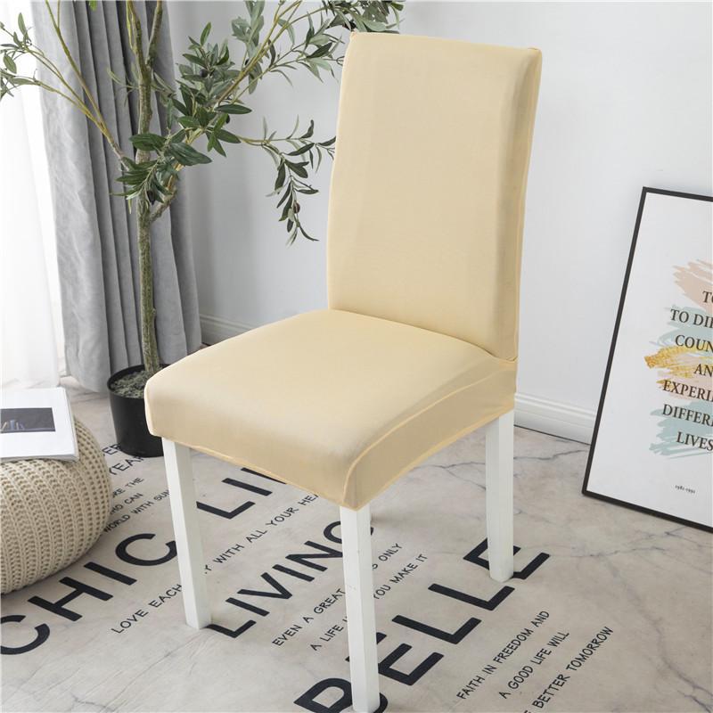 Grey Color Chair Covers Spandex Desk Seat Chair Covers Seat Protector Slipcovers For El Banquet Wedding Universal Size 1Pc