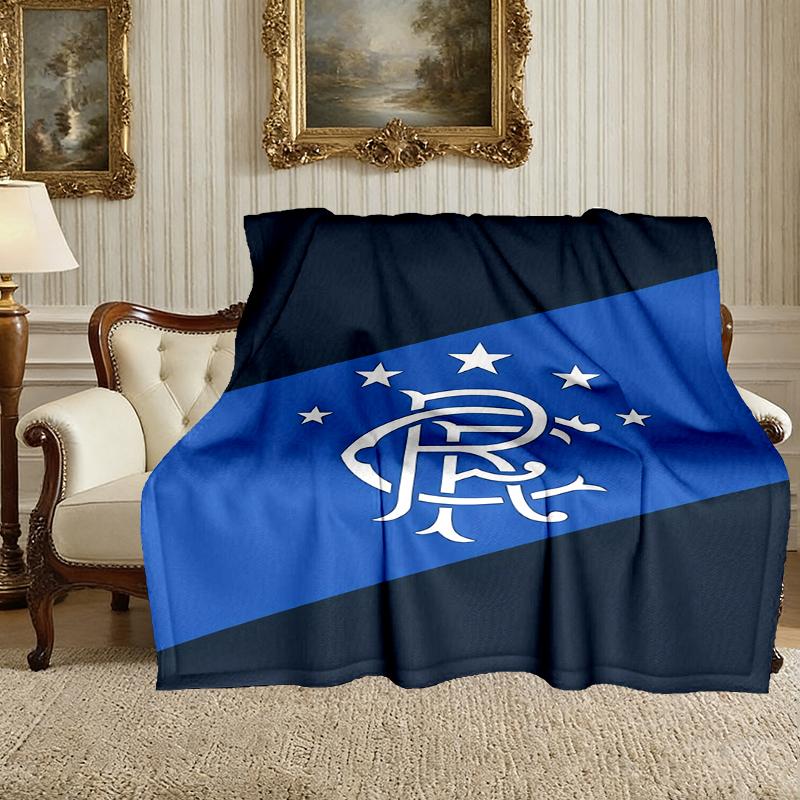 1pc Rangers FC Blanket, Cozy Printed Throw Blanket, A Heartfelt Gift for Your Family and Friends
