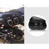Universelles Mini-Paar Motorrad PU-Leder Seiten-Sattel-Gepäcktaschen Metallschnalle