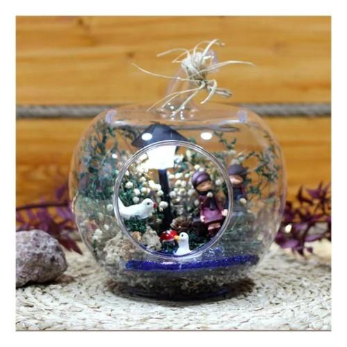 

Яблочный террариум на тему любви