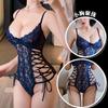 Sexy Lingerie Sexy Lace Onesie Pure Desire with Steel Ring Uniform Pajamas Temptation