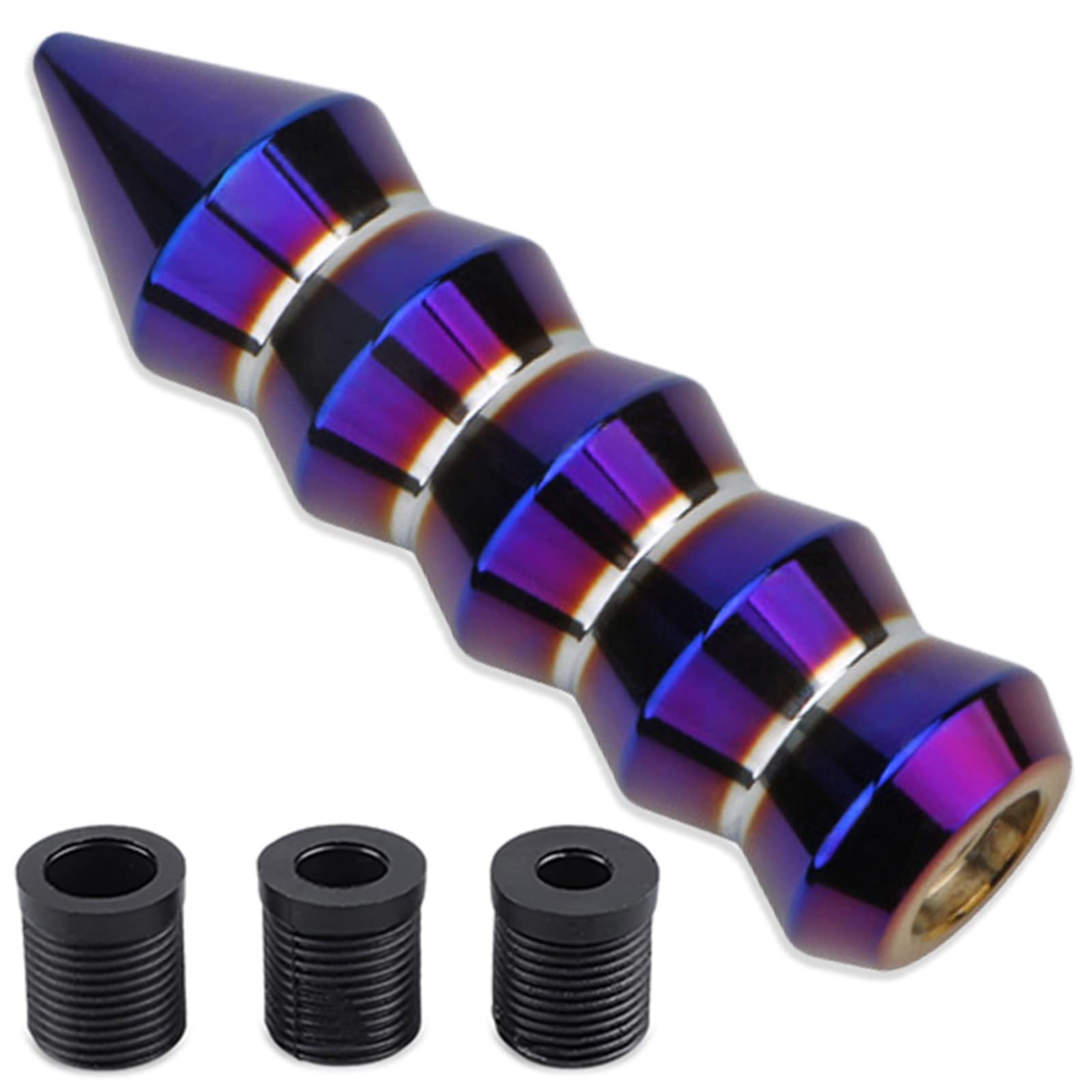 

Meliore Universal Alloy Aluminum Shift Knob Lever Adapter with 3 Types Death Grip Type One size синий