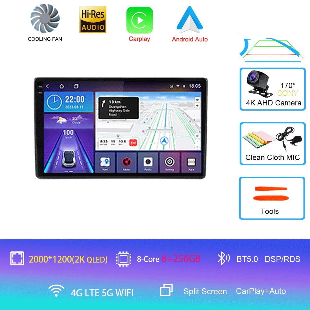 Android 14 Car Radio Wireless Carplay Android Auto For Wuling Hongguang 2025 Multimedia GPS Player Head Unit No 2 Din 2din Dvd