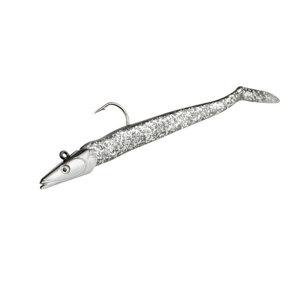 5 stycken Mjuk Minnow Viktad Jiggkrok Wobbler Silikonbeten Swimbait Easy Shiner Fiskeutrustning Crankkrok för Abborre Gädda