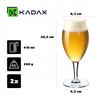 KADAX Beer Glasses Goblets Wine Glasses Set 410ml