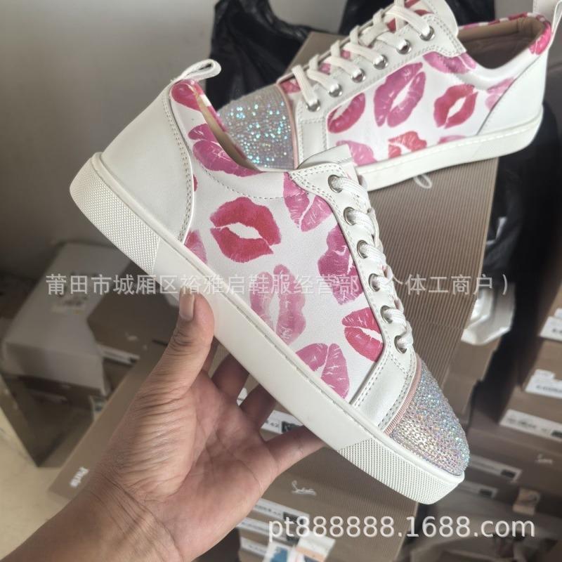 Klinknagel schoenen rode zool neus stud voetbalschoenen casual koppel trend mode veelzijdig veterschoenen board schoenen