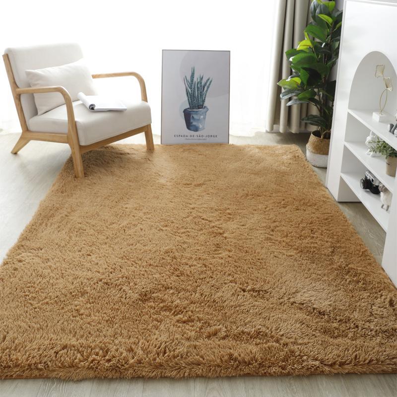 Winter Modern Silk Wool Thickened Warm Carpet Living Room Coffee Table Sofa Bedside Carpet Bedroom Carpet Floor Mat