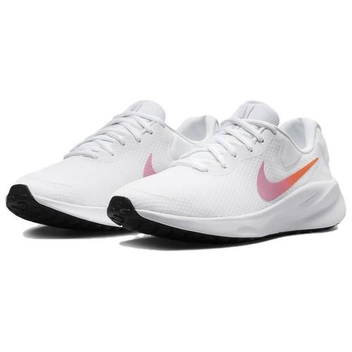 Nike Revolution 7 White Hyper Crimson W - FB2208-104