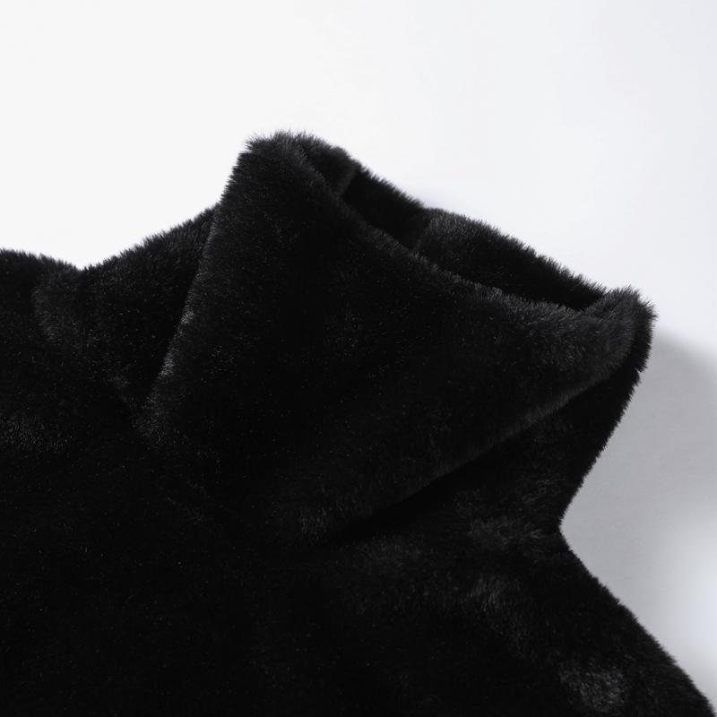 Dolcevita Pelliccia Pelliccia Senzamaniche Gilet Moda Donna Caldo Ispessito Gilet 2025 Signora Lussi Nuovo Primavera Street Party Capispalla