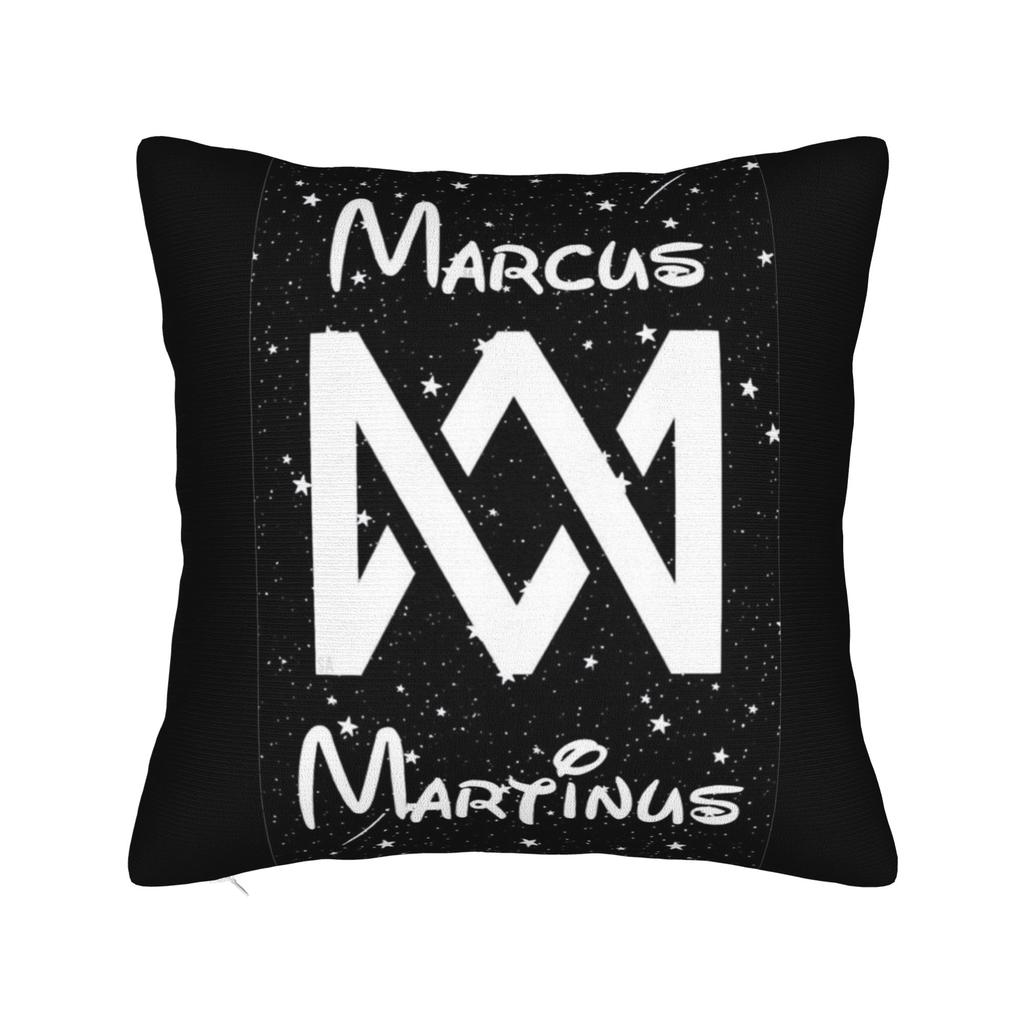 Marcus And Martinus MM Square Pillow Cases  Cushion Covers Funny Zipper Decorative Pillowcase for Home 4040cm