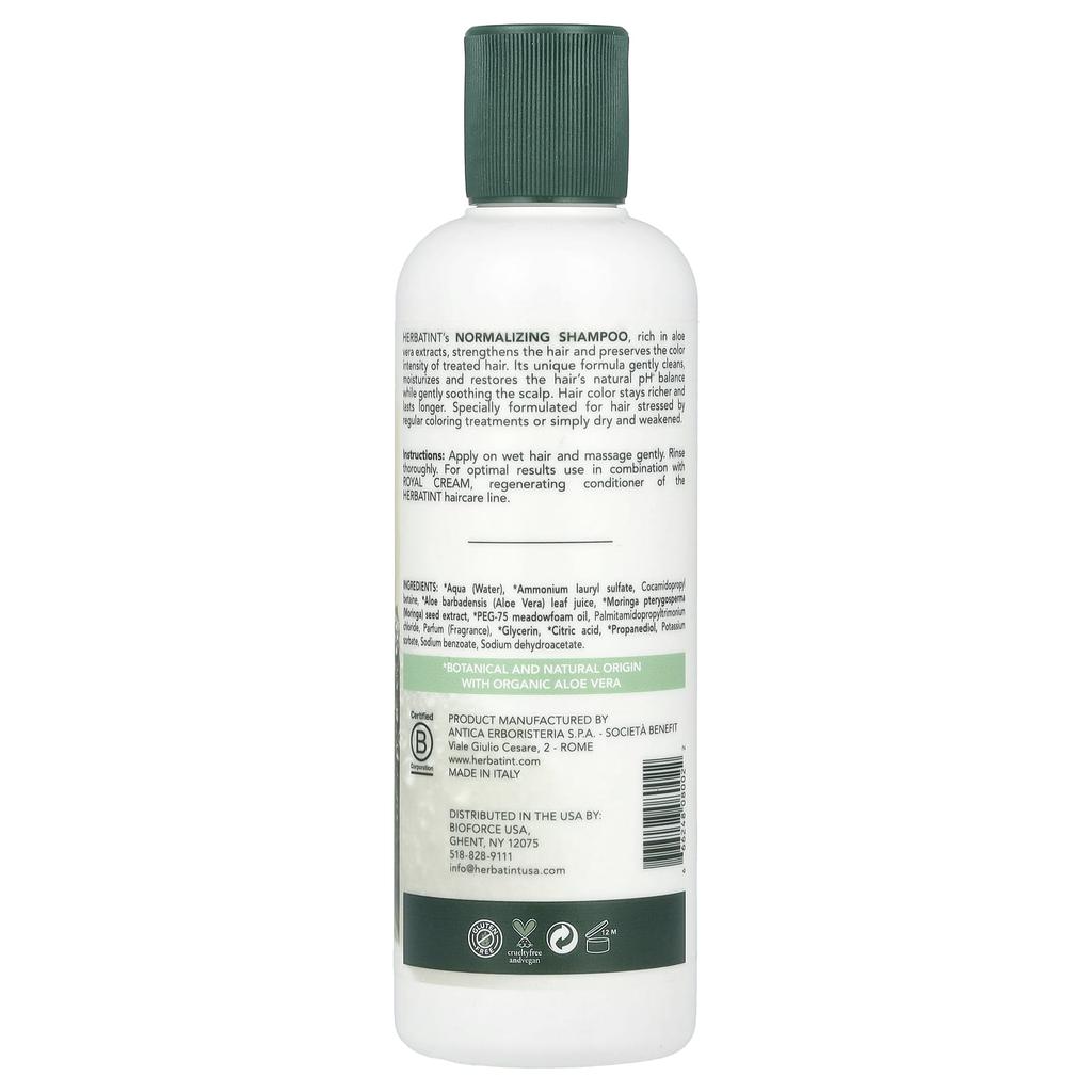 Scalp Normalizing Shampoo with Aloe Vera, 260 Ml (8.79 Fl Oz)