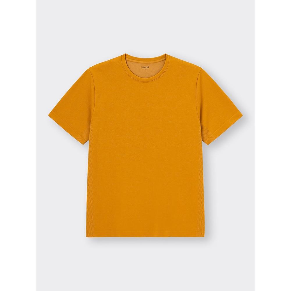 

GU by Uniqlo Боковая бесшовная футболка с круглым вырезом и коротким рукавом