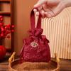 1PC Fabric Bag Traditional Chinese Wedding Drawstring Candy Gifts Packaging Bag For Wedding Birthday Party Decor Jewelry Pouches