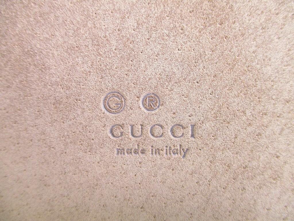 Authentisches GUCCI Guccissima Beige Leder Mauspad #a767 Überholt