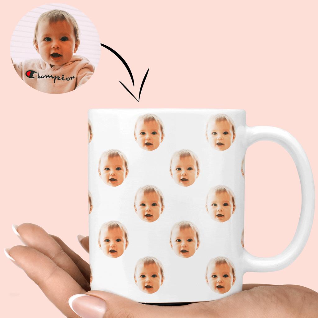 Custom Faces Coffee Mug Photo Text Ceramic Cups Creative Cup Cute Mugs Personalized Gifts for Her Women Mother Nordic Tea Cups