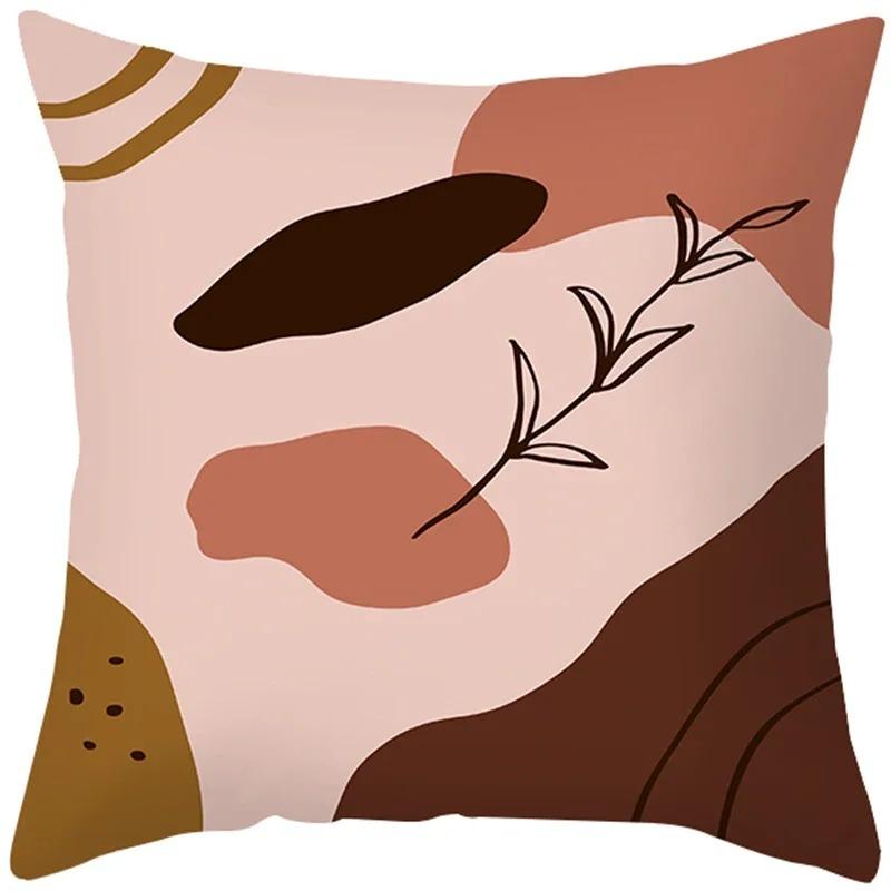 Morandi Nordic Simple Abstract Sofa Office Cushion Cover Pillowcase