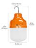 USB Rechargeable LED Camping Light with Hook Portable Hanging Lamp for Emergency Tent Night Market Power Outage Outdoor Lighting