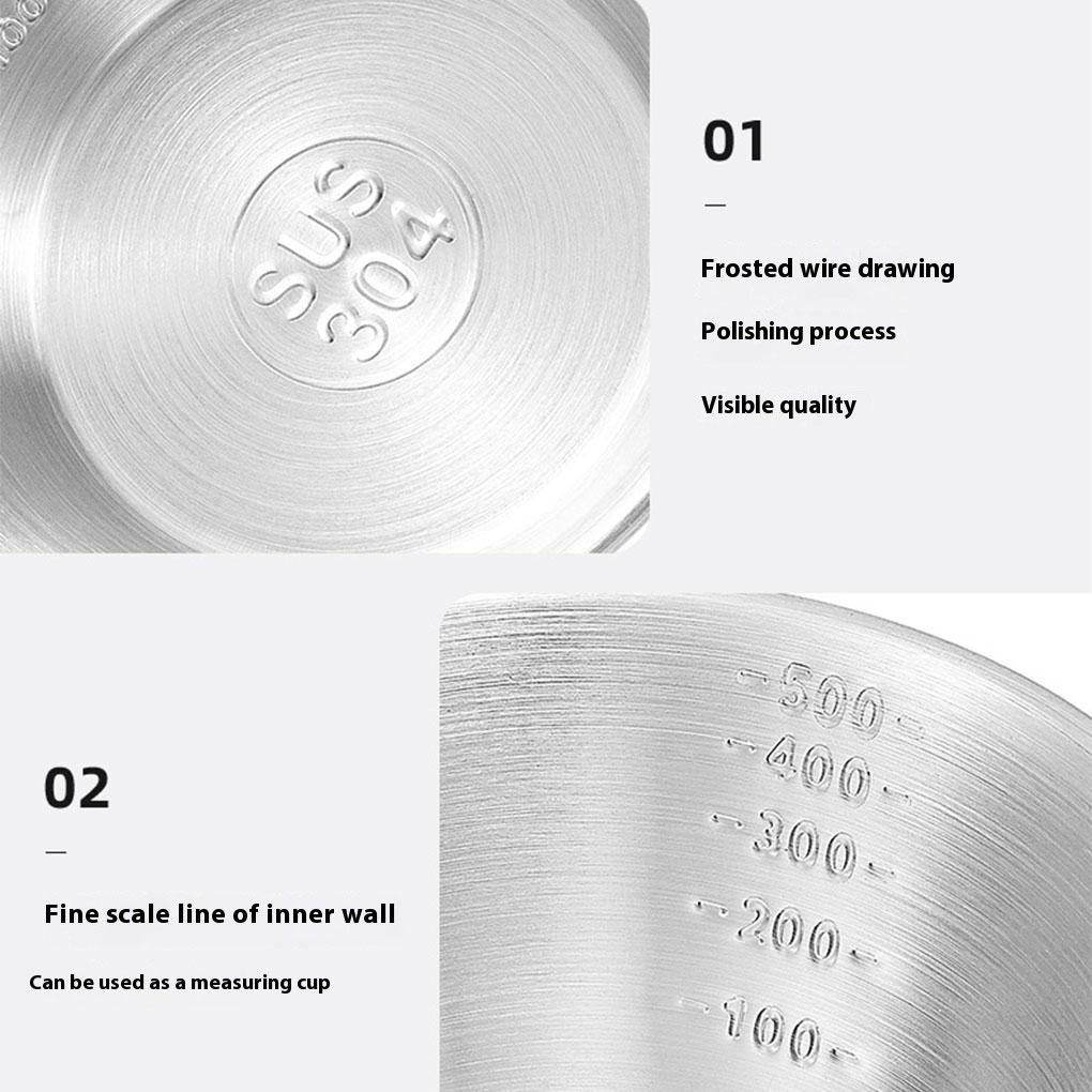 Stainless Steel Sherbet Bowl Portable Tableware Handy Kit For Self-Drive Picnics And Outdoor Activities Self-drive Picnic Tableware Collection Kit