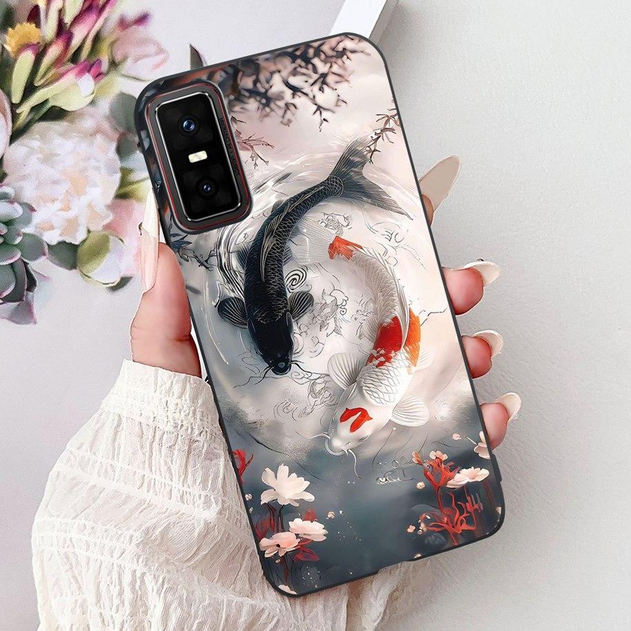 For Infinix GT 30 Pro 5G Case Cool Dragon Carp Love Heart Cartoon Shockproof Silicone Soft Cover For Infinix GT30Pro X6873 Funda