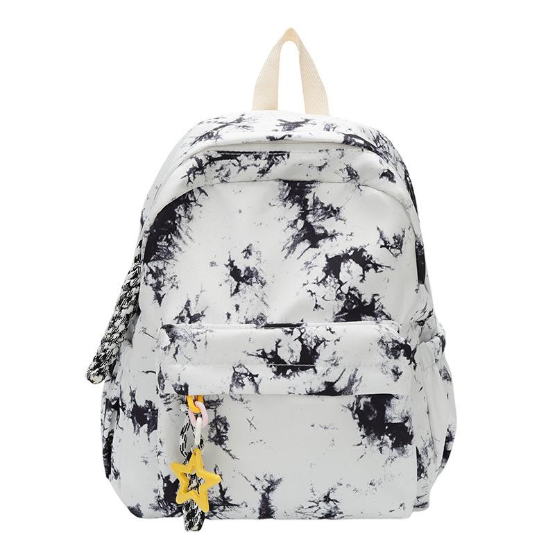 Schoolbag niche Japanese ins smudge bag women's simple design backpack 1011 new fashion commuter backpack