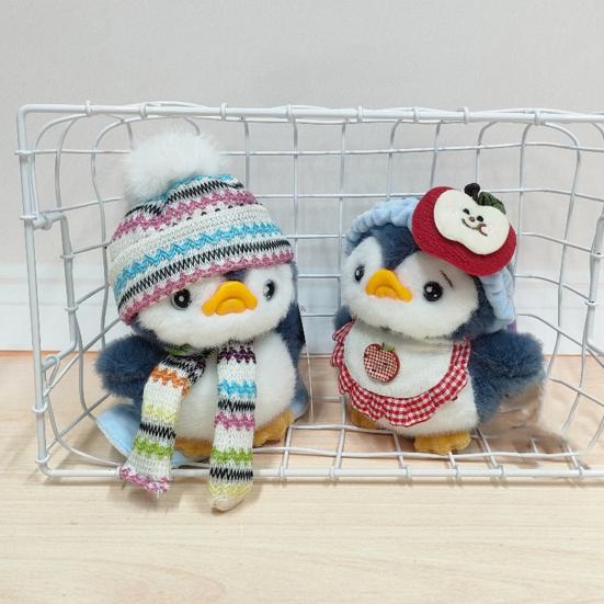 Mini Penguin Keychain Toy Stuffed Plush Animal Pendant Boys Girls Hanging Ornament Bags Phones Cars Versatile Decoration