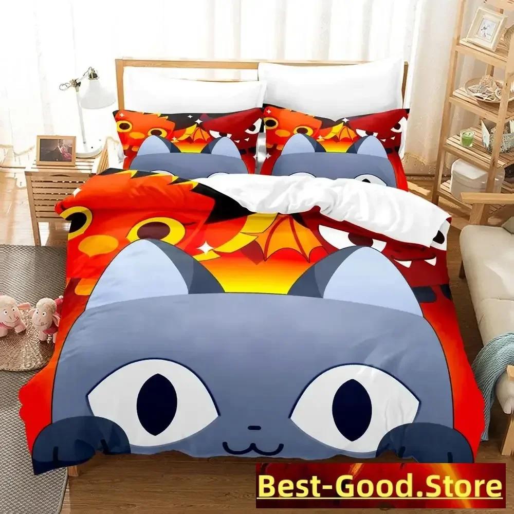 Game Pet Simulator X Bedding Set Single Twin Full Queen King Size Bed Set Adult Kid Bedroom Duvetcover Sets Parure De Lit Bed