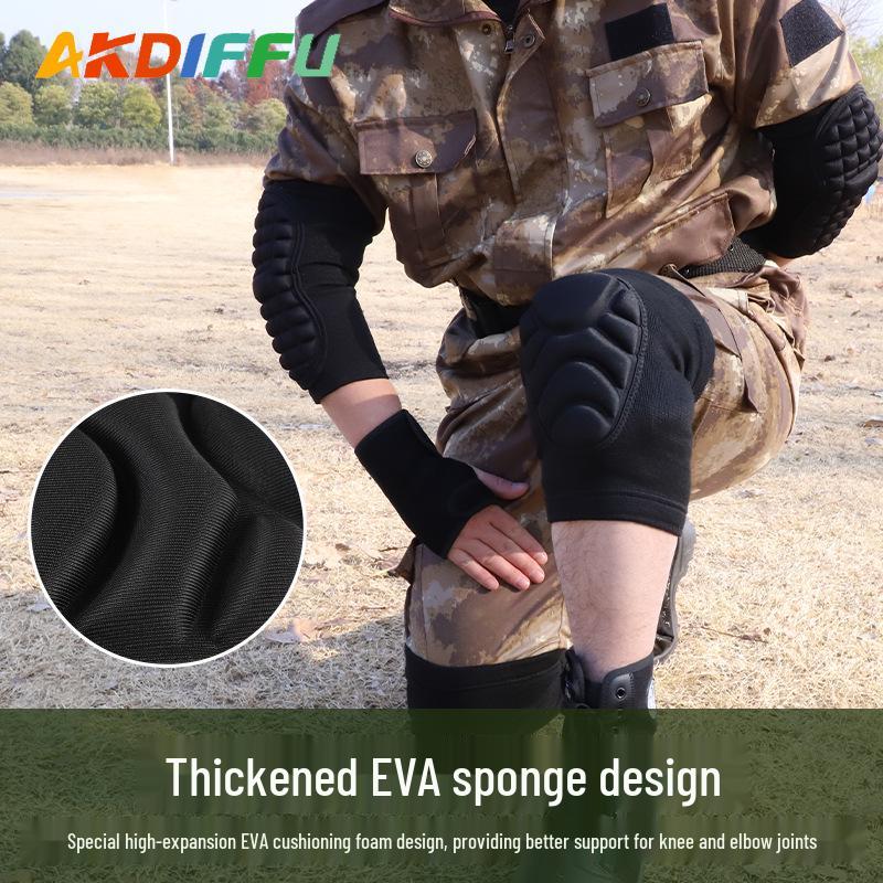 Breathable Shock-Absorbing Tactical Knee & Elbow Pads for Sports & Dance