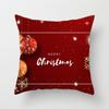 Merry Christmas Printed Green Pillowcase  Style Cushion Cover Home Sofa Decor Throw