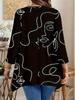 2026 Europäischer Bestseller Damen Freizeit Print Rundhals Langarm Mode Oberteil