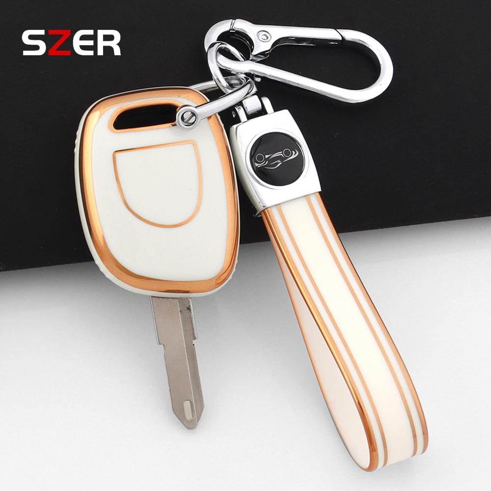 Miękkie Etui Pokrowiec na Kluczyk Samochodowy TPU Do Renault Twingo Clio Kangoo Master Bez Chipa Bez Wycięcia Ne73 Vac102 Chroniona Muszla Brelok