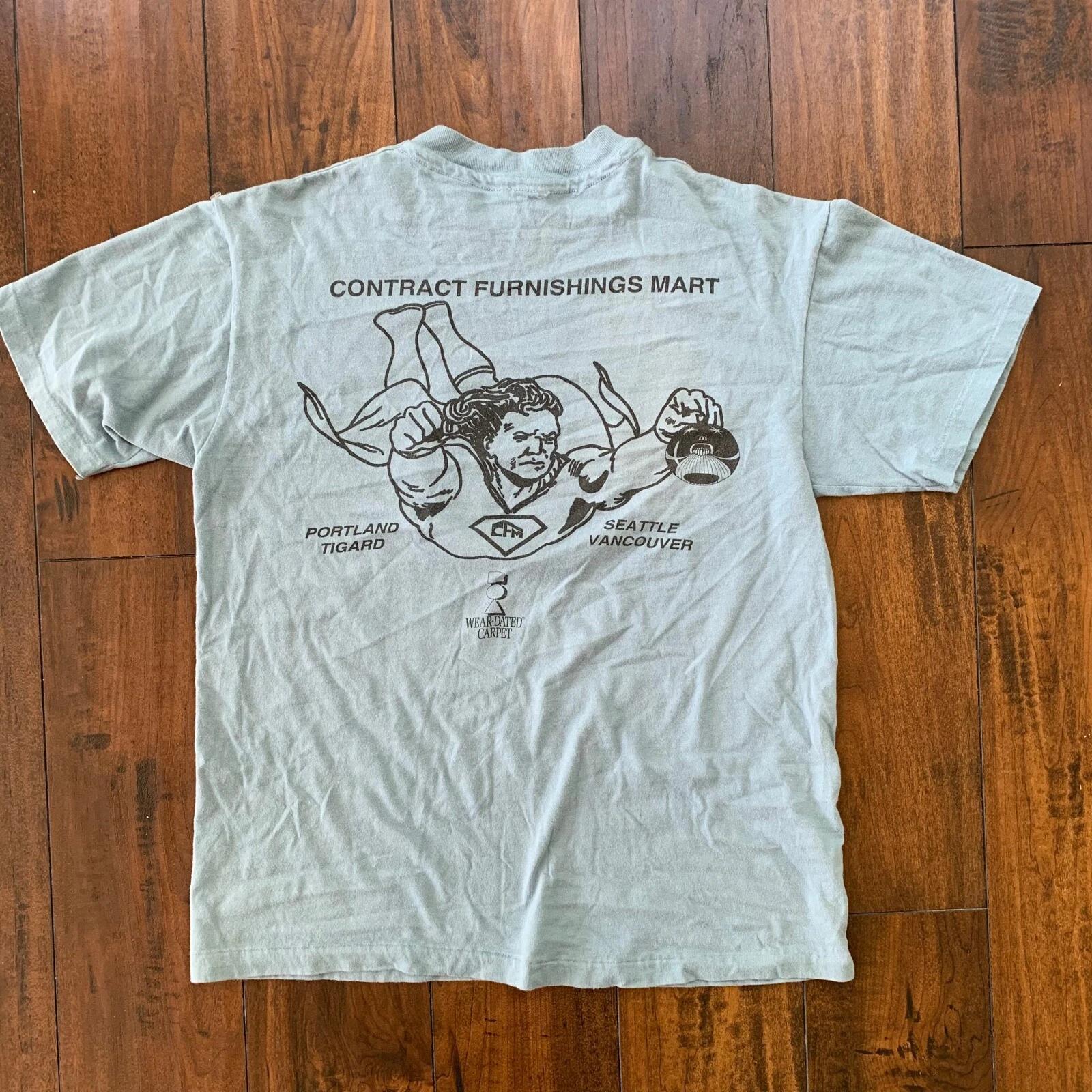 

Superman CFM Portland Oregon Vintage T Shirt 80s 90s Furnishing Promo Rap Music M