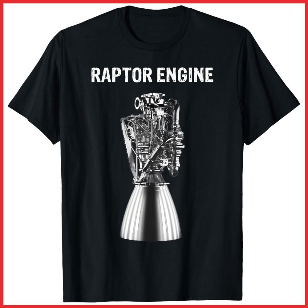 Starship Raptor Engine For Space Explorer & Rocket Scientist Black T-Shirt Unisex T-Shirt S