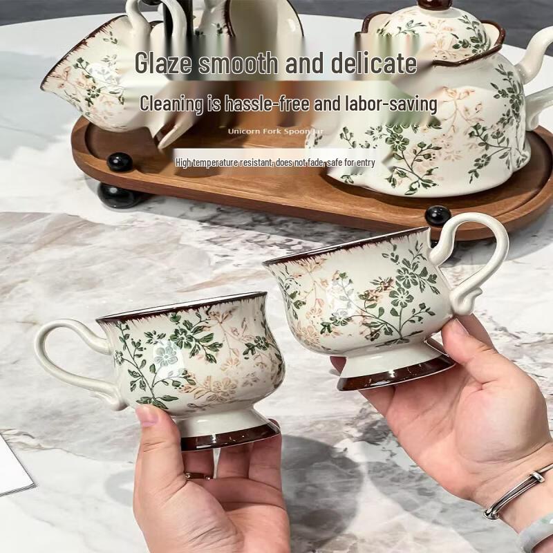 Prosperous Flower Automatic Teapot Gift Set