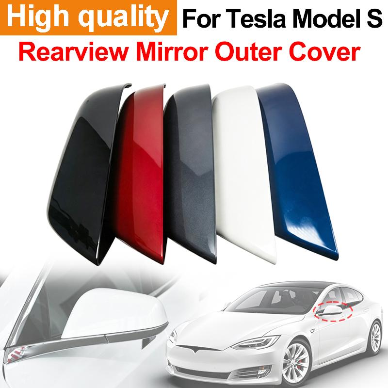 Rearview Mirror Cover Housing Cap For Tesla Model S 2012‑2021 Side Rearview Mirror Cover Cap Housing Auto Replacement Part