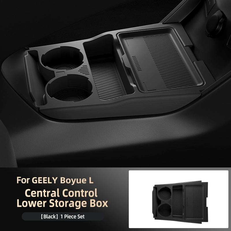 For Geely Boyue L 24 Silicone Storage Box Center Console under Layer Modification Special Car Interior Accessories Organizer