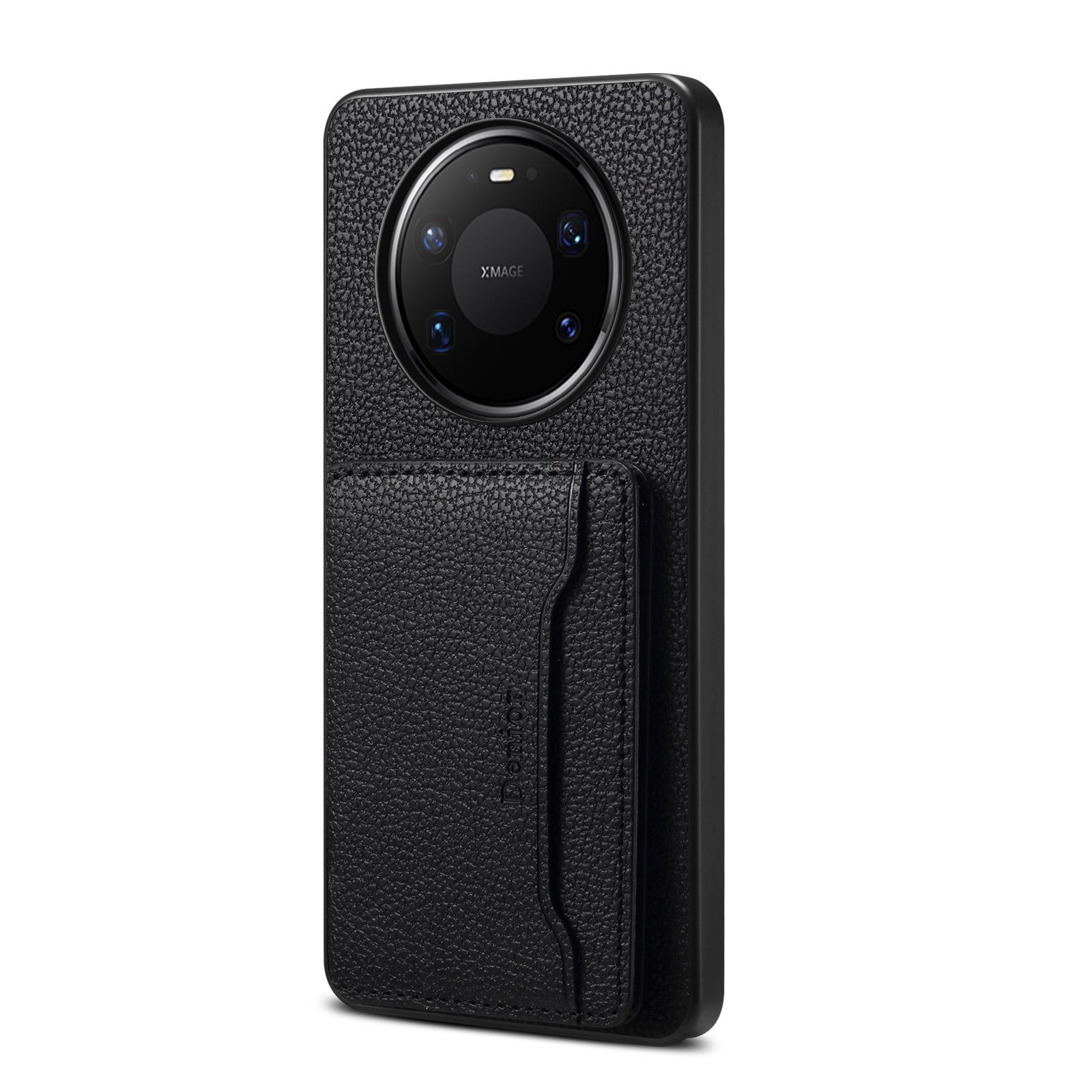 

Huawei Mate80 ProMax Magnetic Lychee Pattern P80 Card Slot Phone Case Mate70 чёрный