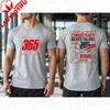Summer Fashionunisex Short Sleeve T Shirt 365 No Days Off Consistency Beats Talent Double Side Print Cotton Gym Casual Daily Tee