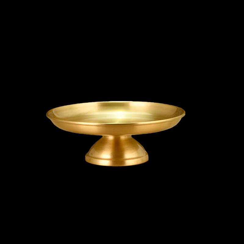 8-inch Round Metal Offering Fruit Plate