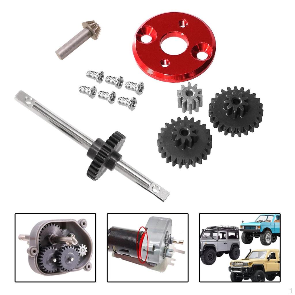1/12 RC Car Upgrade Gearbox Transmission Gear Set Truck Easy to Install Motor Pinion