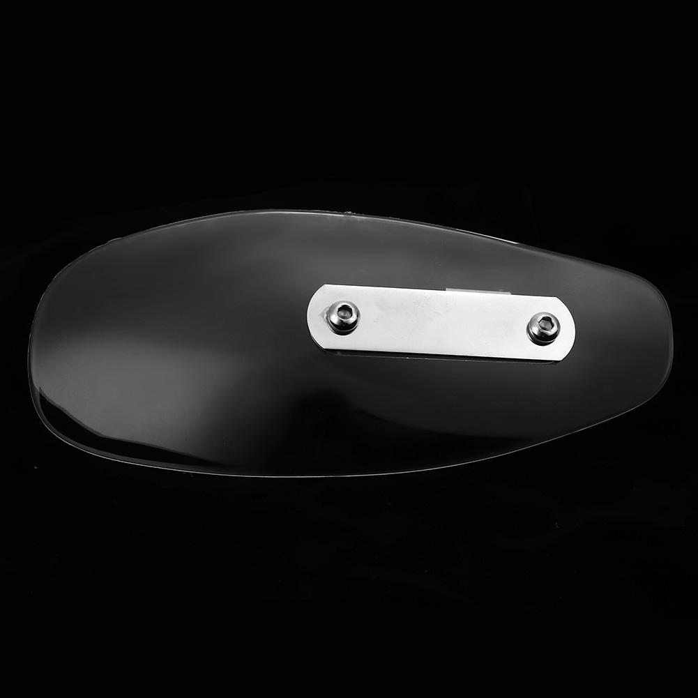 10mm0.4in Universal Motorcycle Hand Guard Wind Deflector Protector Fit for HondaTransparent