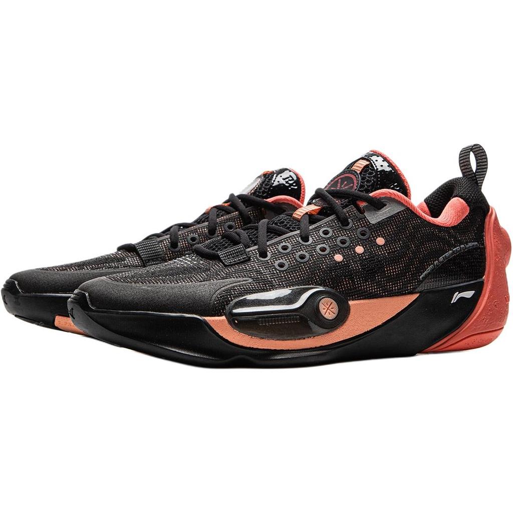 Li Ning Kids Basketball Synthetic Leather Soft Comfortable Non-Slip Shock Absorbing Durable Rebound Support Low-Top Kids Basketball Shoes YKBV048-5
