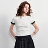 Women's Color Block Slim Fit Short Sleeve T-Shirt