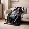 Tennis Player with Racket Blanket for all seasons blanket lunch break throw gift