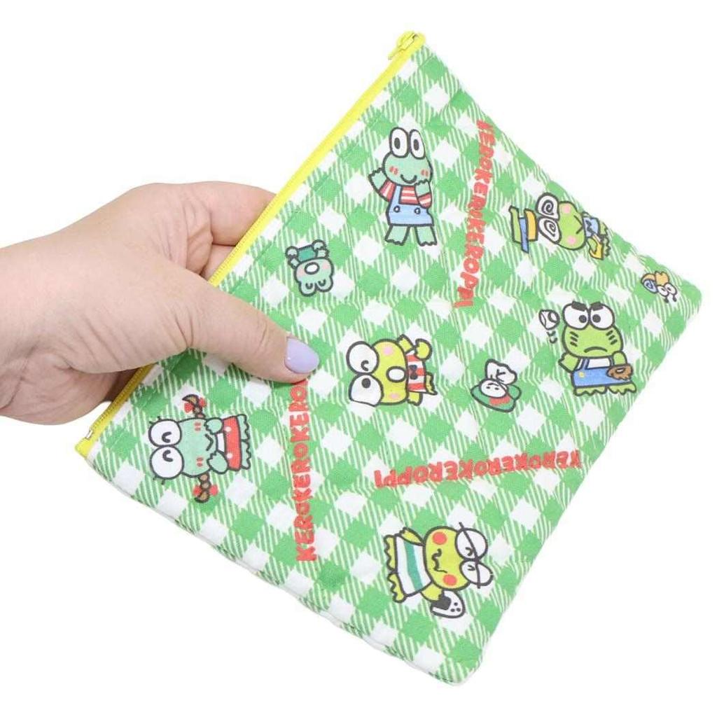Sanrio Characters Kerokerokeroppi Quilted Pouch
