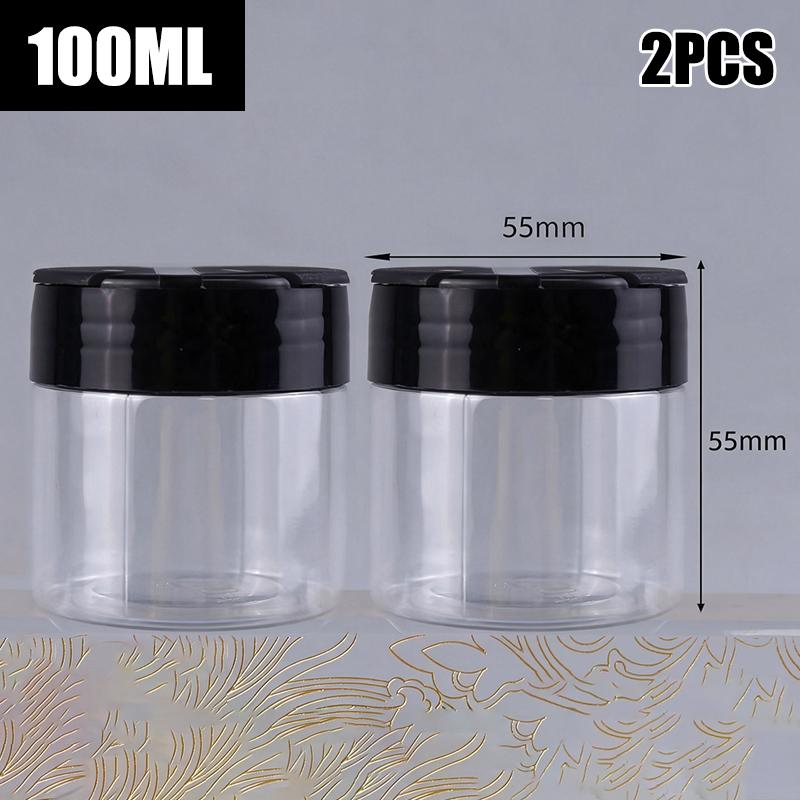 1Pieces 100/130/150/200/300Ml Spice Bottles Jars Clear Seasoning Bottles Bbq Clear Salt Pepper Shakers Kitchen Condiment Bottle