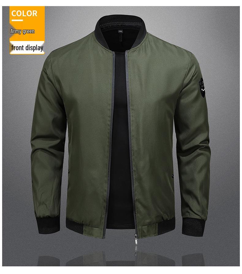 Herren Cross-Border Freizeitjacken - Einfarbig, Frühjahrs- und Herbstkollektion